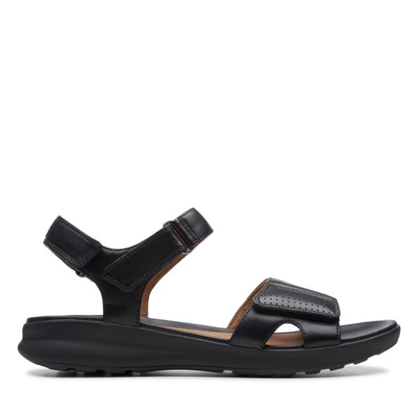 Clarks Womens Un Adorn Calm Sandals Black | CA-935784